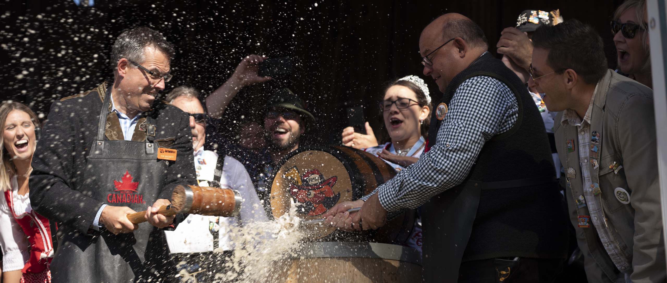 Tapping Of The Keg For Kitchener Waterloo Oktoberfest