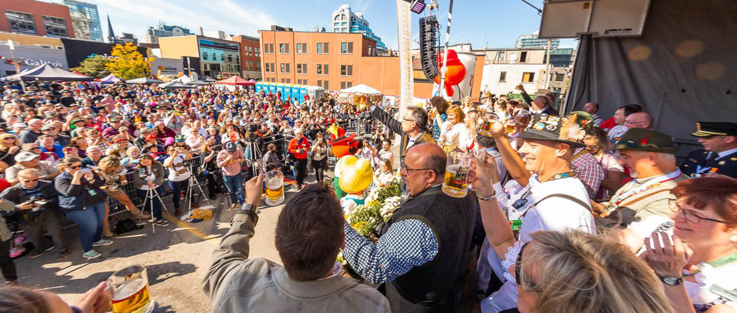 Festival Goers Enjoy Oktoberfest In Downtown Kitchener